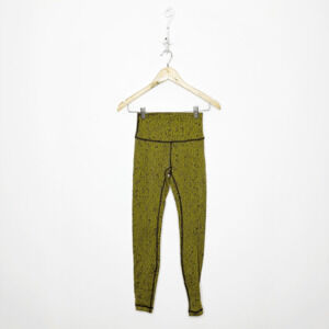 Lululemon Wunder Under High-Rise Tight 28" Luxtreme Jacquard Dark Olive SIZE 4